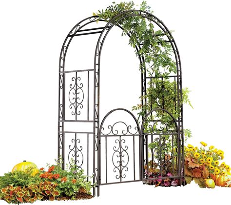 Best Solid Metal Garden Arch Trellis U Life