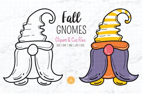 Fall Gnome Halloween Gnome SVG Clipart Graphic By AN8DesignHappiness