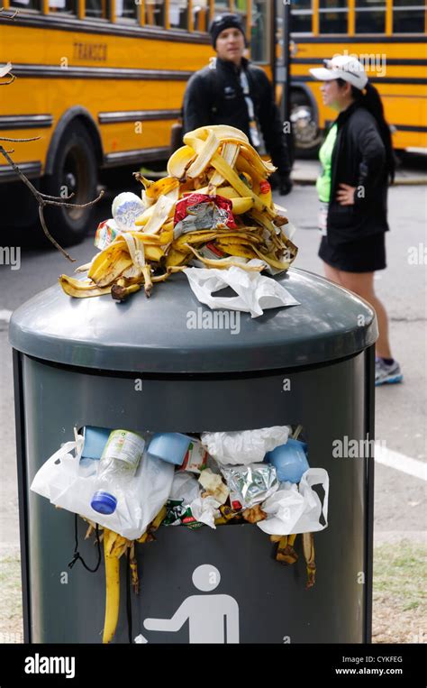 Filled Trash Can Hi Res Stock Photography And Images Alamy