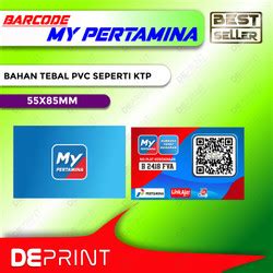 Jual Cetak Kartu My Pertamina Id Card My Pertamina Member Card