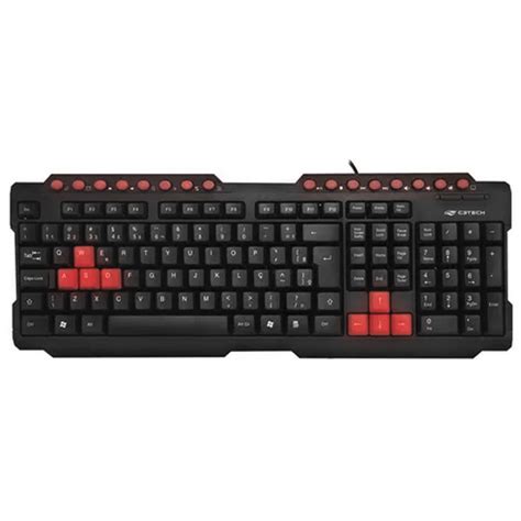 Kit Teclado E Mouse Usb Gaming Gk Bk C Tech Sobraltech