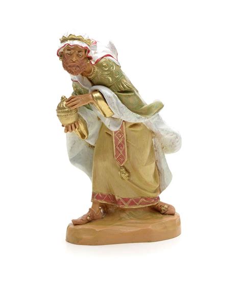 Re Magio Mulatto Con Mirra Fontanini Cm Statuine Presepe E P