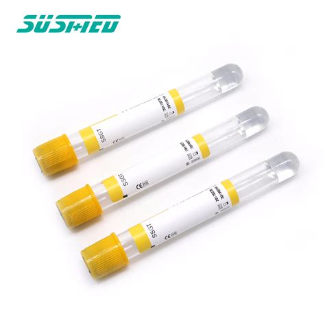 Yellow Vacuum Blood Collection Test Gel Clot Activator Tube China