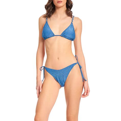 COTAZUR TRIANGLE BIKINI Woman Blue Mascheroni Store