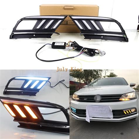 July King Led Daytime Running Lights Case For Volkswagen Jetta Sagitar