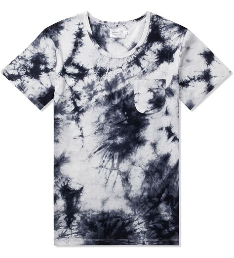 Shades Of Grey By Micah Cohen Whiteblack Tie Dye Ss Pocket T Shirt