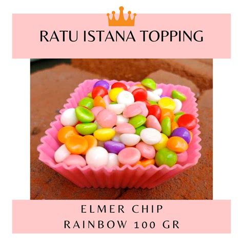 Jual RAINBOW CHOCO CHIP LAGIE 100 GR WARNA WARNI TOPPING COOKIES