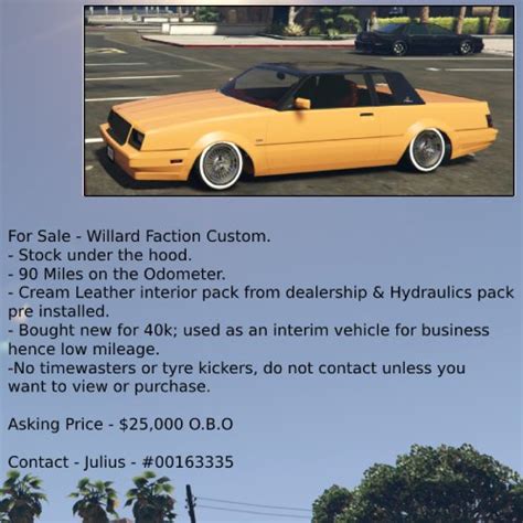 Sale Willard Faction Custom Archive Gta World Forums Gta V