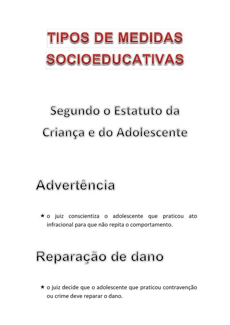 Tipos De Medidas Socioeducativas O Juiz Conscientiza O Adolescente