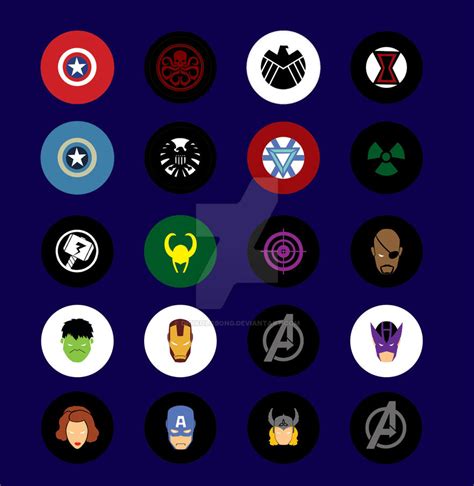 Avengers Button Pin Design By Digikolobong On Deviantart