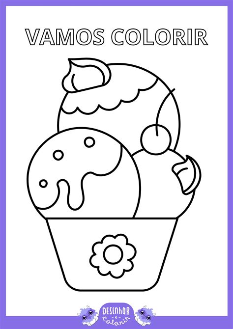 Desenhos Para Colorir E Imprimir De Comidas Kawaii