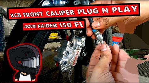 RCB FRONT CALIPER PLUG N PLAY Suzuki Raider 150 Fi YouTube