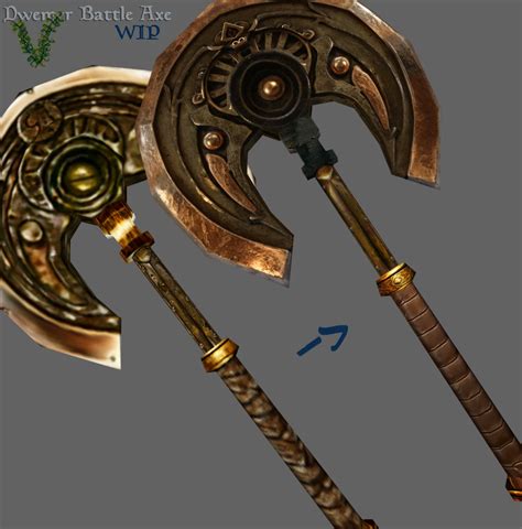 Dwemer Battle Axe Retexture At Morrowind Nexus Mods And Community