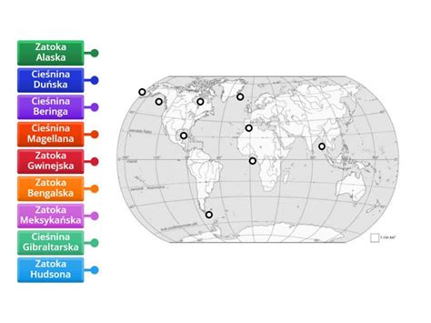 Geografia Zatoki i Cieśniny Rysunek z opisami