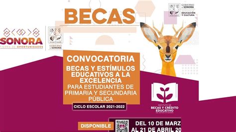 Becas 2022 Y Estímulos Educativos A La Excelencia Estado De Sonora