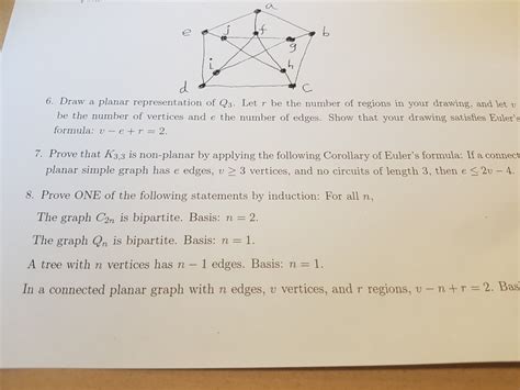 Solved EJ 9 6 Draw A Planar Representation Of Q3 Let R Be Chegg