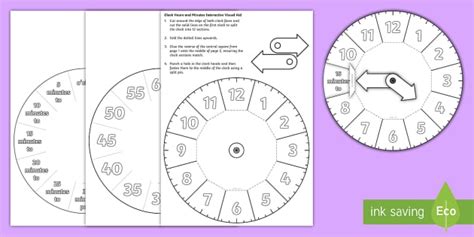 Interactive Clock Face Teaching How To Tell The Time