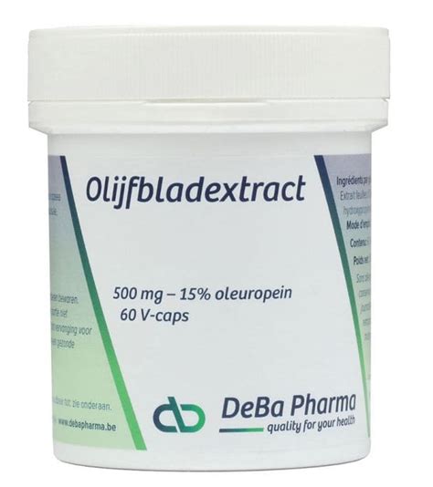 Deba Olijfblad Extract 500 G 60 Capsules Online Bestellen Optiphar