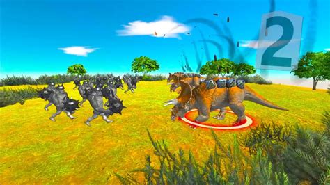 Styracosaurus Vs Gorillas Animal Battle Animal Revolt Battle