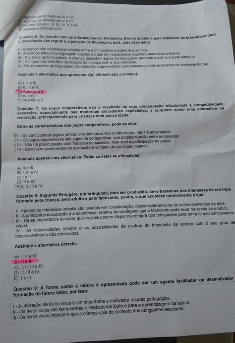 Prova De Jogos E Brinquedos Na Inf Ncia Jogos E Brinquedos Na Inf Ncia