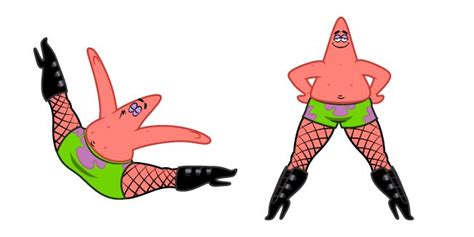 SpongeBob Patrick in Heels Cursors