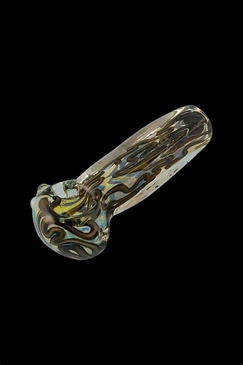 Multicolor Glass Pipe With Twists Dry Pipes