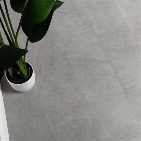 Runa Grey Clouds Tile Luxury Click Vinyl Flooring Mm