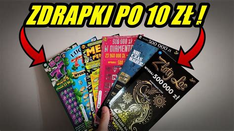 Zdrapki Lotto ZDRAPKI PO 10 ZŁ MIX ZA 60 ZŁ A JAKIE WYGRANE YouTube