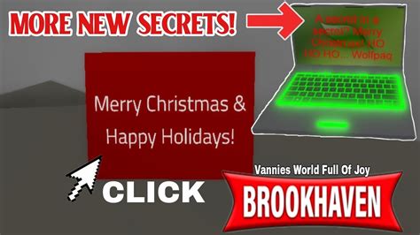 More New Secrets In The Christmas Brookhaven Rp Update Roblox