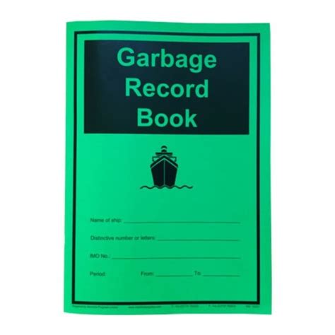 Jual Garbage Record Book Logbook Maritime Progress Jakarta Utara