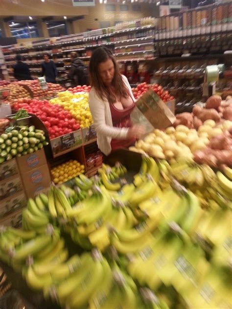 This Lady At The Grocery Store Was Showing Way Too Much Cleavage