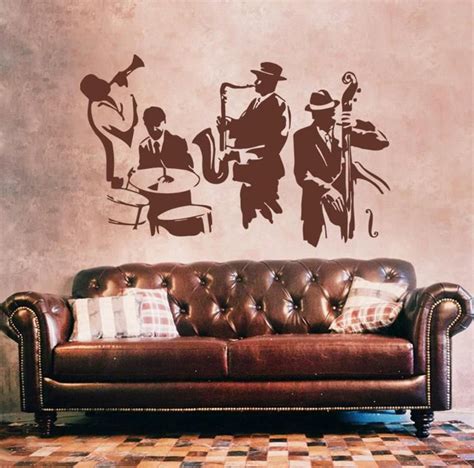 Kik200 Wall Decal Sticker Music Jazz Singer Musician Bedroom Etsy