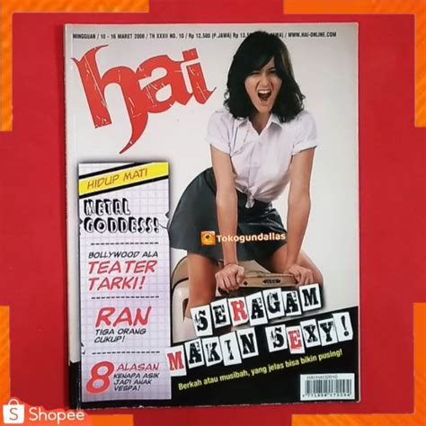 Jual Majalah Hai tahun 2008 / Model Cover Tasha / Artikel Ran band ...