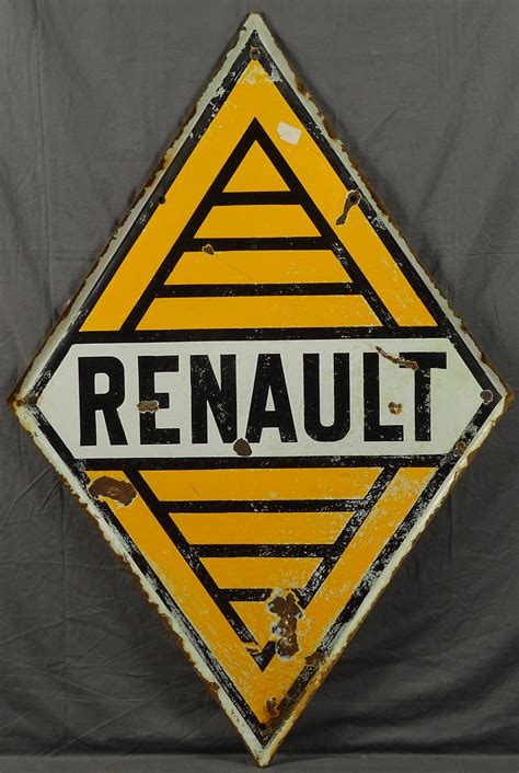 Renault Plaque Maill E Double Face De Forme Losangique Neuhaus