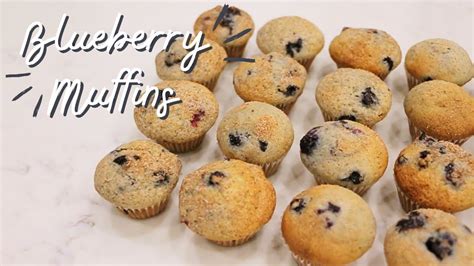 Super Easy Mini Blueberry Muffins Recipe Youtube