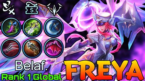 Powerful Jungler Freya MVP Play Top 1 Global Freya By Belaf Mobile