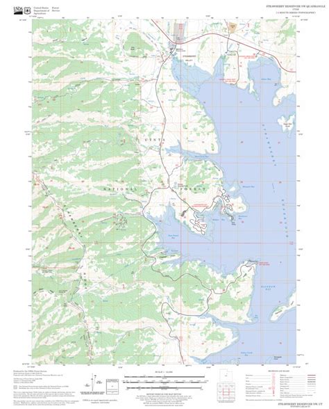 Strawberry Reservoir Nw Ut Fstopo Legacy Map By Us Forest Service Topo Avenza Maps