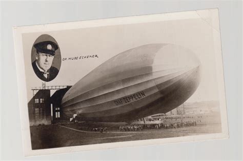 Original Mint RPPC Graf Zeppelin In Hangar Dr Hugo Eckener LZ 127