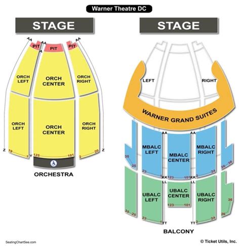 Warner Theatre Seating Chart