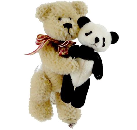 Boyds Bears Plush Harrison Miniature Mohair Fabric Miniature Panda