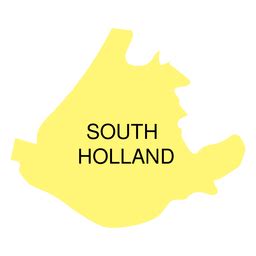 South Holland Province Map PNG & SVG Design For T-Shirts