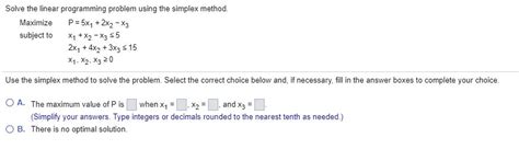 Solved Solve The Linear Programming Problem Using The