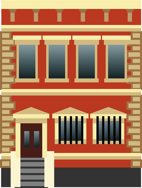 Vector Apartment Building On Street Royalty Free SVG, Cliparts - Clip ...