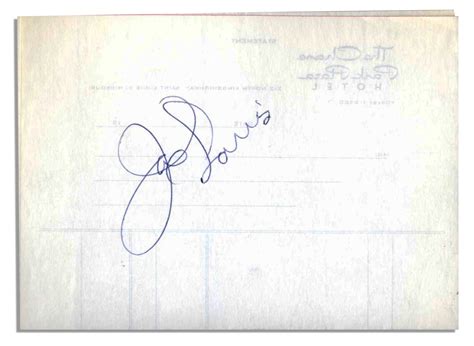 Lot Detail Joe Louis Autograph Attractive Signature From One Of