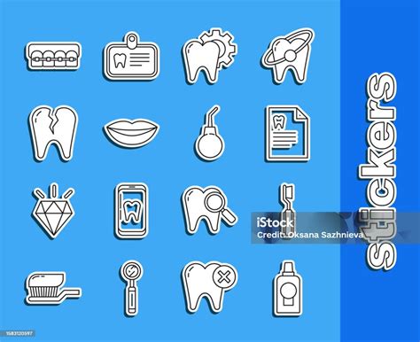 세트 라인 구강 세정제 플라스틱 병 칫솔 치과 카드가있는 클립 보드 치료 절차 웃는 입술 부러진 치아 치아 교정기 및 관장 배