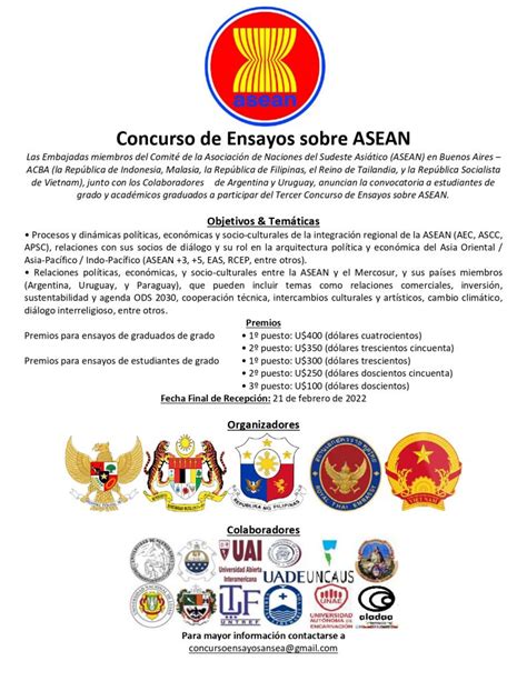 Concurso De Ensayos Sobre Asean Aladaa