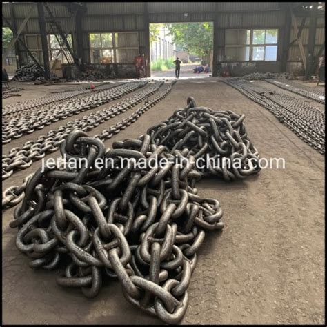 China Black Painted Stud Link Marine Ship Anchor Chain China Chain