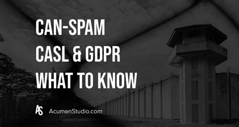 What Is The Difference Between Can Spam Casl And Gdpr