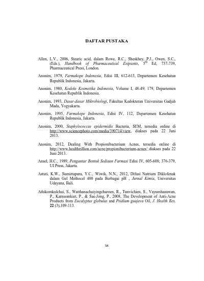 DAFTAR PUSTAKA Anonim 1979 Farmakope Indonesia Edisi III