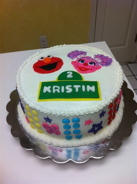 Elmo And Abby Cadabby Cake - CakeCentral.com